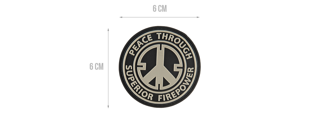 G-FORCE PEACE THROUGH SUPERIOR FIREPOWER PVC MORALE PATCH