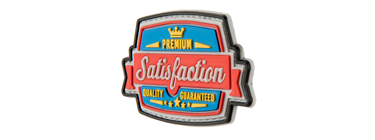 G-FORCE SATISFACTION GUARANTEED PVC MORALE PATCH - Click Image to Close