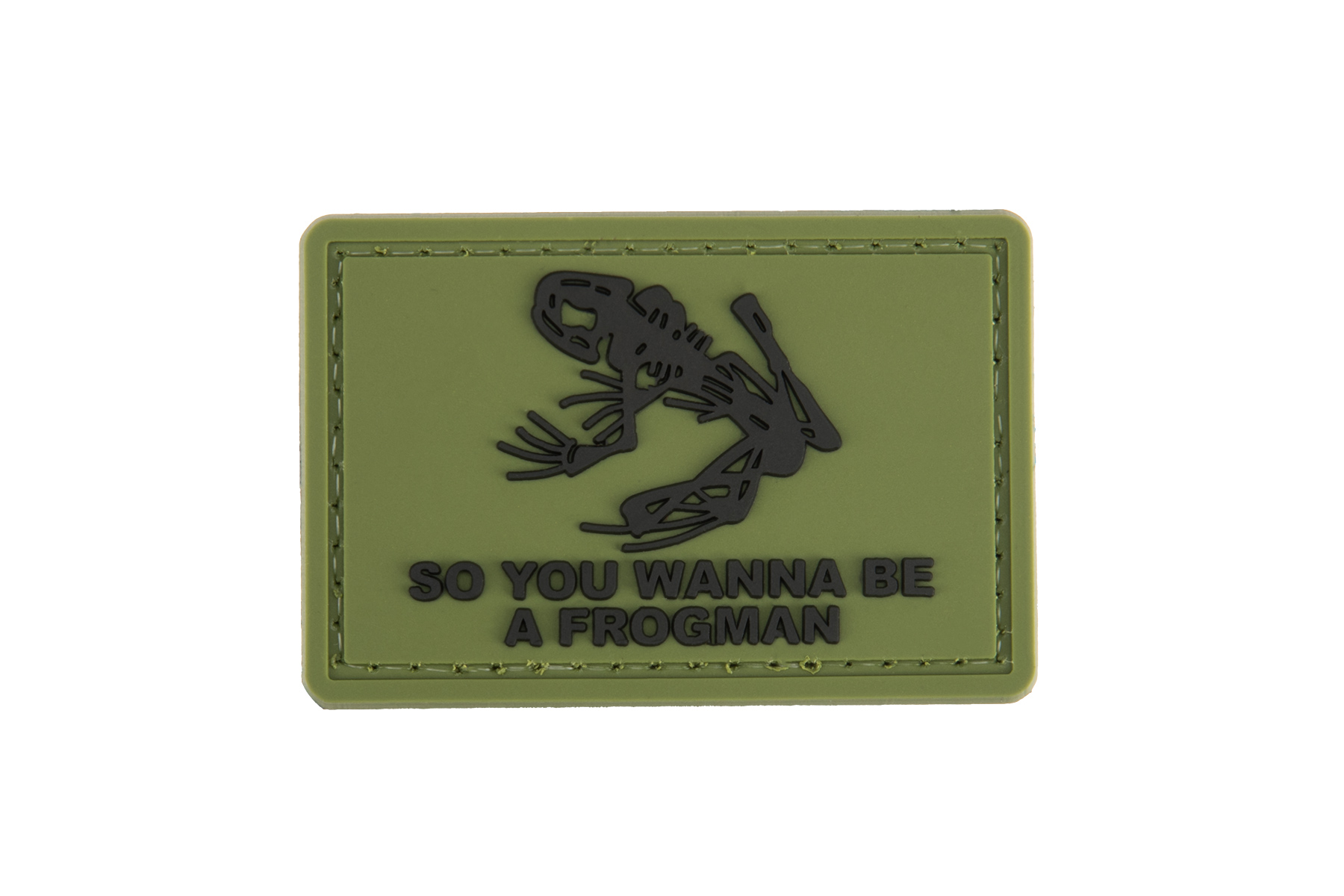 G-FORCE FROGMAN PATCH PVC MORALE PATCH (GREEN) - Click Image to Close