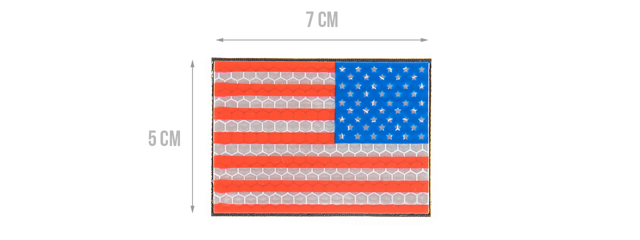 G-FORCE AMERICAN FLAG REFLECTIVE MORALE PATCH [RIGHT SIDE] - Click Image to Close