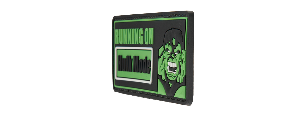 G-FORCE RUNNING ON "HULK MODE" PVC MORALE PATCH - Click Image to Close