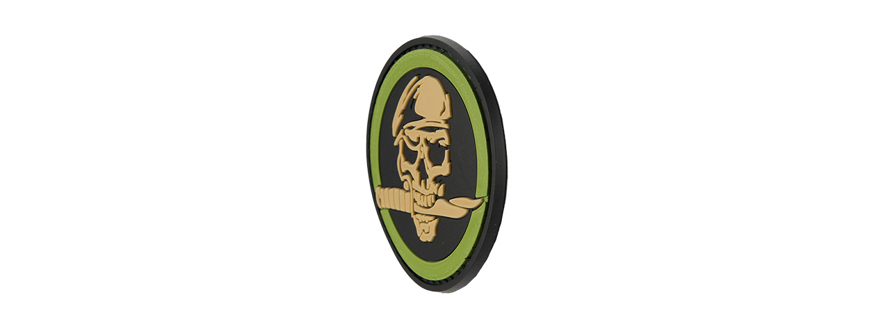 G-FORCE SKULL & KNIFE COMMANDO PVC PATCH