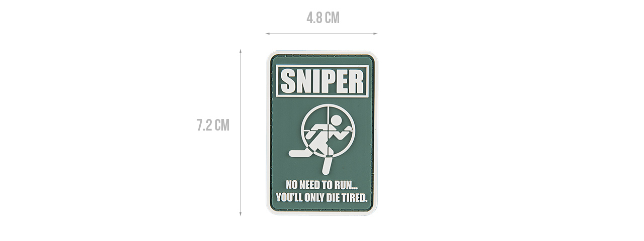 G-FORCE NO RUNNING SNIPER PATCH PVC MORALE PATCH