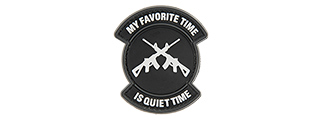 G-FORCE MY FAVORITE TIME IS QUIET TIME PVC MORALE PATCH