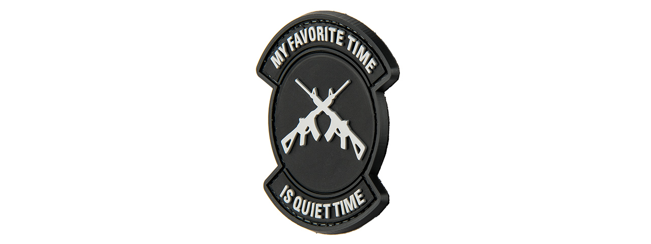 G-FORCE MY FAVORITE TIME IS QUIET TIME PVC MORALE PATCH