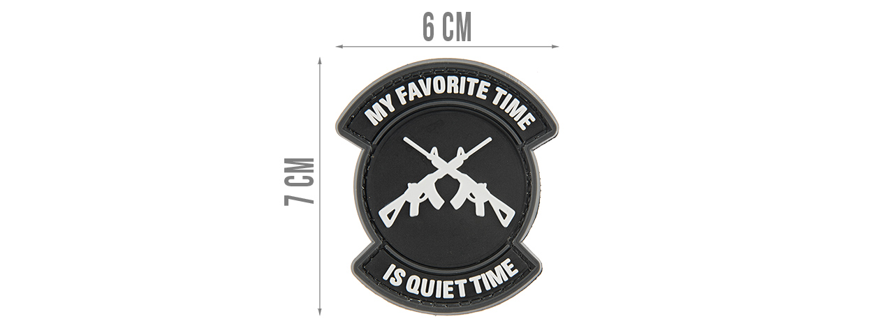 G-FORCE MY FAVORITE TIME IS QUIET TIME PVC MORALE PATCH