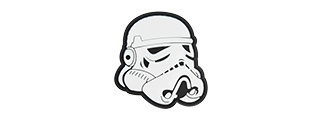 G-FORCE STAR WARS STORMTROOPER HELMET PVC PATCH (BLACK)