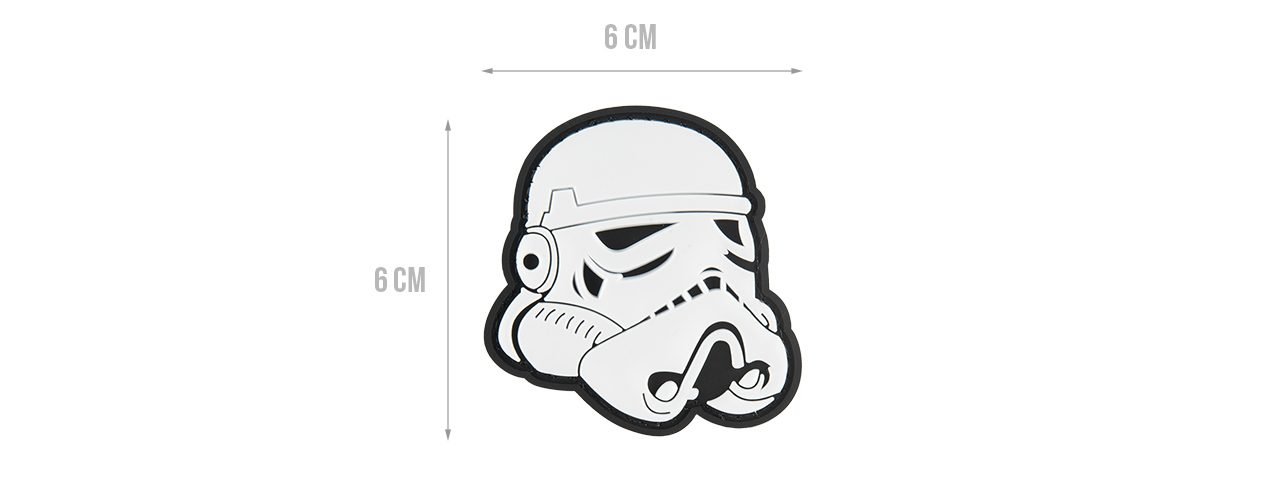 G-FORCE STAR WARS STORMTROOPER HELMET PVC PATCH (BLACK) - Click Image to Close