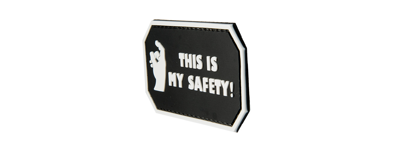 G-FORCE THIS IS MY SAFETY PVC MORALE PATCH(BLACK) - Click Image to Close
