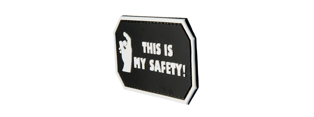 G-FORCE THIS IS MY SAFETY PVC MORALE PATCH(BLACK)