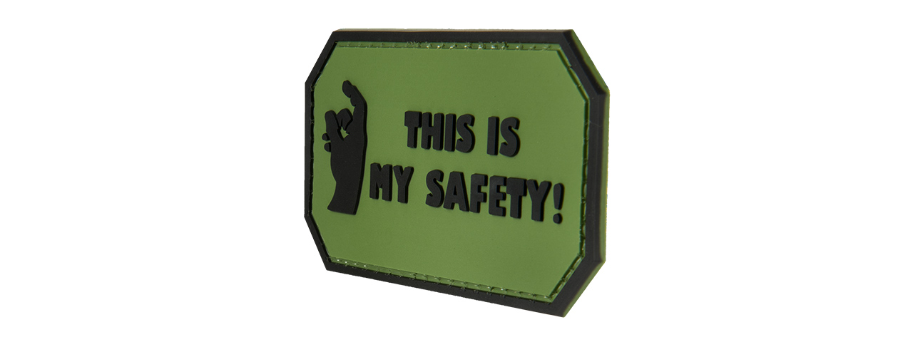 THIS IS MY SAFETY PVC MORALE PATCH (OD GREEN)