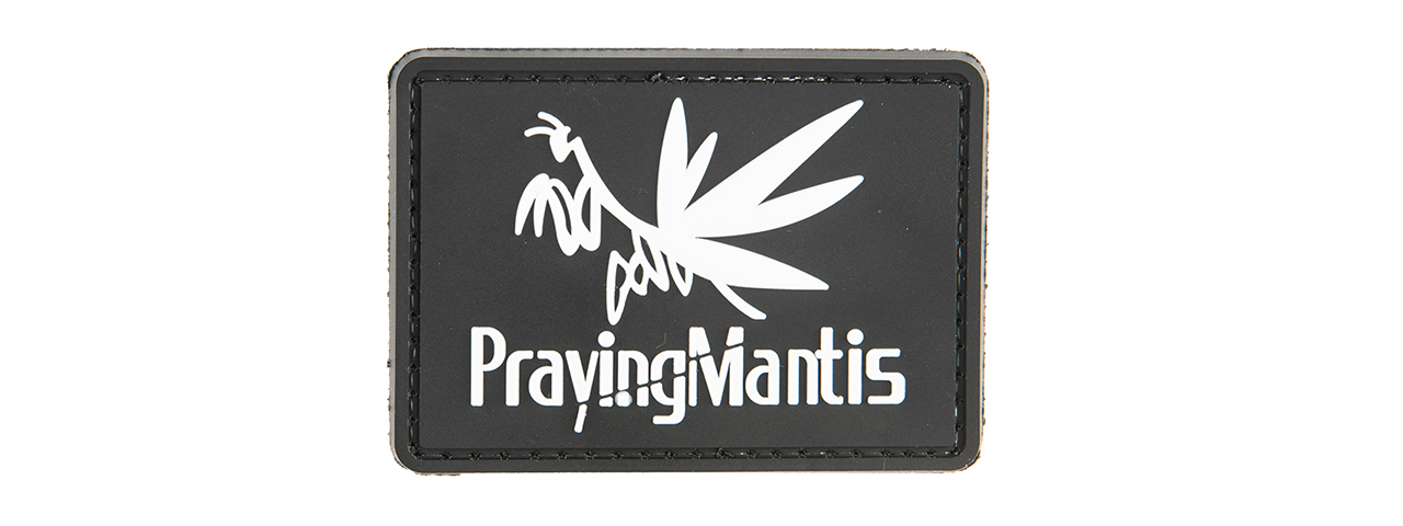G-FORCE PRAYING MANTIS PVC MORALE PATCH (BLACK) - Click Image to Close