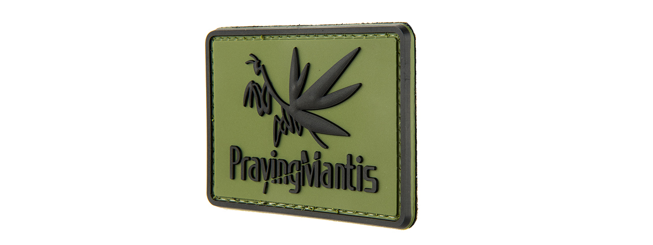 G-FORCE PRAYING MANTIS MORALE PATCH PVC MORALE PATCH (OD GREEN) - Click Image to Close