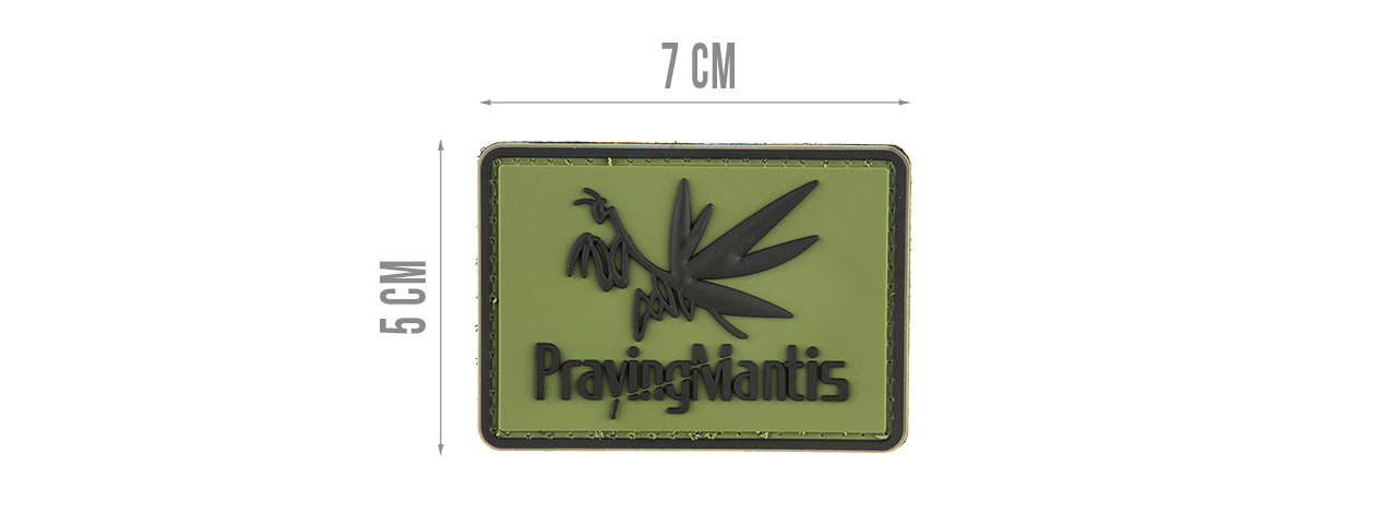 G-FORCE PRAYING MANTIS MORALE PATCH PVC MORALE PATCH (OD GREEN)