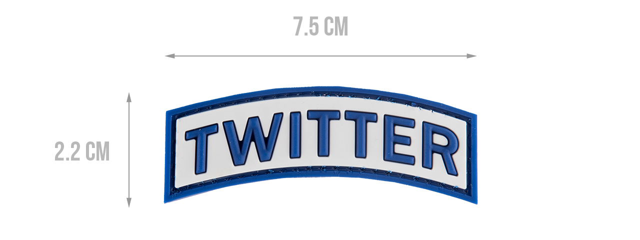 G-FORCE TWITTER PVC MORALE PATCH ( BLUE)