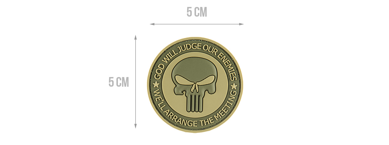 G-FORCE PUNISHER ENEMIES PVC MORALE PATCH (OD GREEN) - Click Image to Close