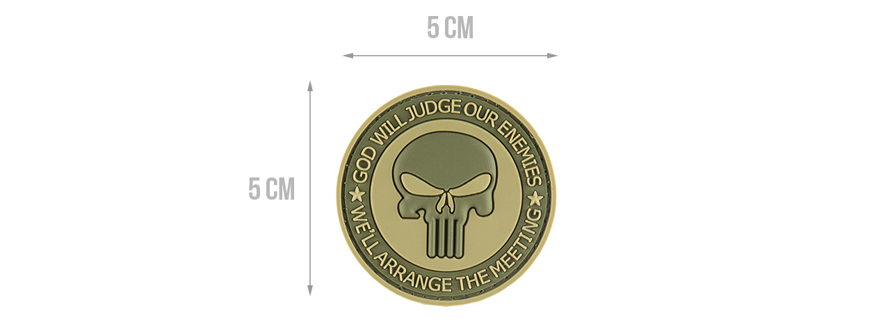 G-FORCE PUNISHER ENEMIES PVC MORALE PATCH (OD GREEN)