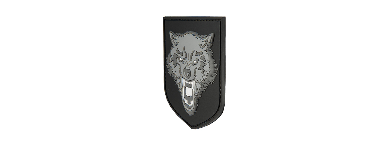 G-FORCE SHIELD GRAY WOLF PVC PATCH (GRAY)