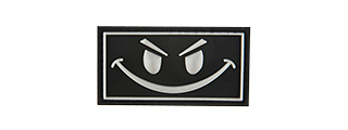 G-FORCE DARK EVIL SMILE PVC MORALE PATCH (BLACK)
