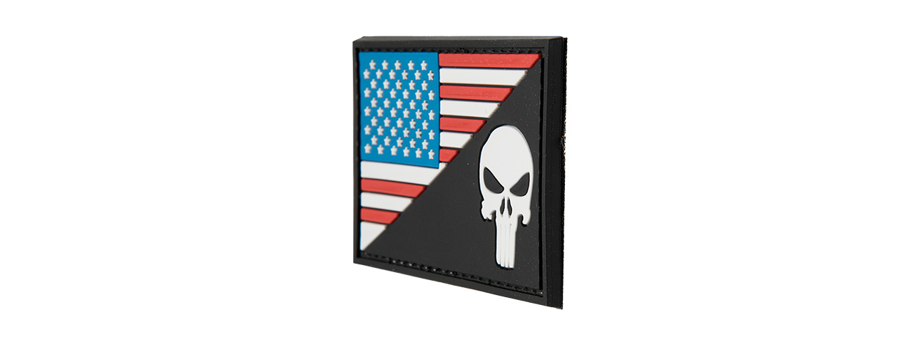G-FORCE US FLAG WITH PUNISHER PVC MORALE PATCH - Click Image to Close