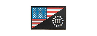 G-FORCE US FLAG WITH THREE PERCENTER PVC MORALE PATCH