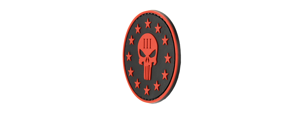 G-FORCE PUNISHER THREE PERCENTER ROUND PVC MORALE PATCH