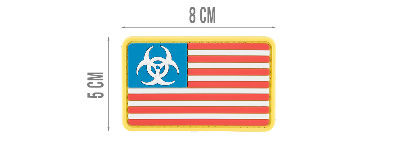 G-FORCE BIOHAZARD US FLAG PVC MORALE PATCH - Click Image to Close