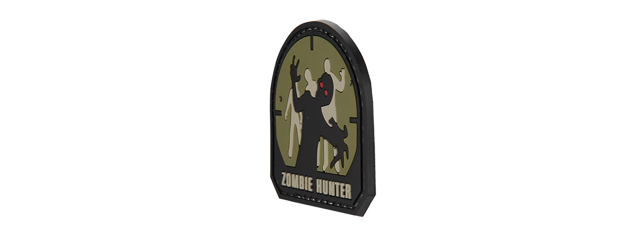 G-FORCE ZOMBIE HUNTER PVC MORALE PATCH - SMALL (OD GREEN) - Click Image to Close