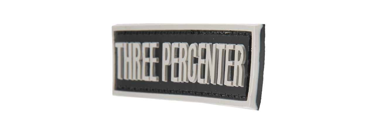 G-FORCE THREE PERCENTER MORALE PATCH (BLACK) - Click Image to Close