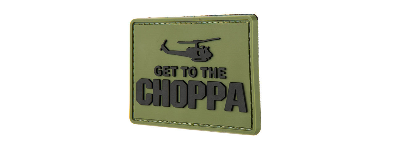 G-FORCE GET TO THE CHOPPA PVC MORALE PATCH - Click Image to Close