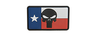 G-FORCE THE TEXAN PUNISHER PVC PATCH (RED/WHITE/BLUE)