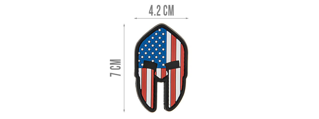 G-FORCE AMERICAN SPARTAN PVC PATCH (RED/WHITE/BLUE)