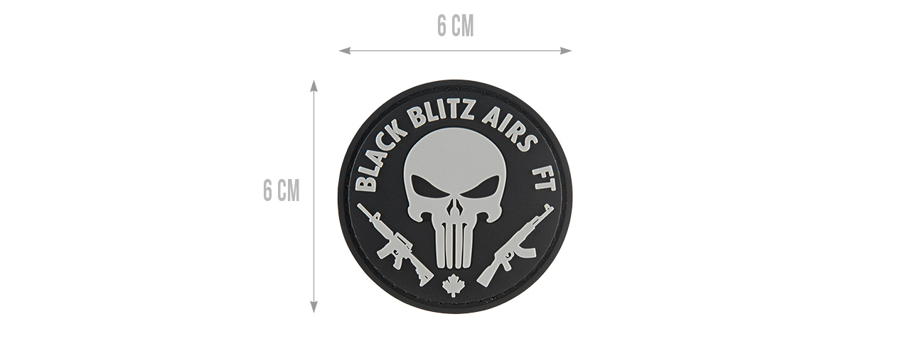 G-FORCE BLACK BLITZ AIRS FT PVC MORALE PATCH - Click Image to Close