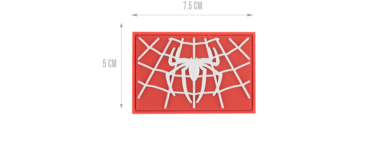 G-FORCE WEB MAN MORALE PATCH (WHITE / RED)