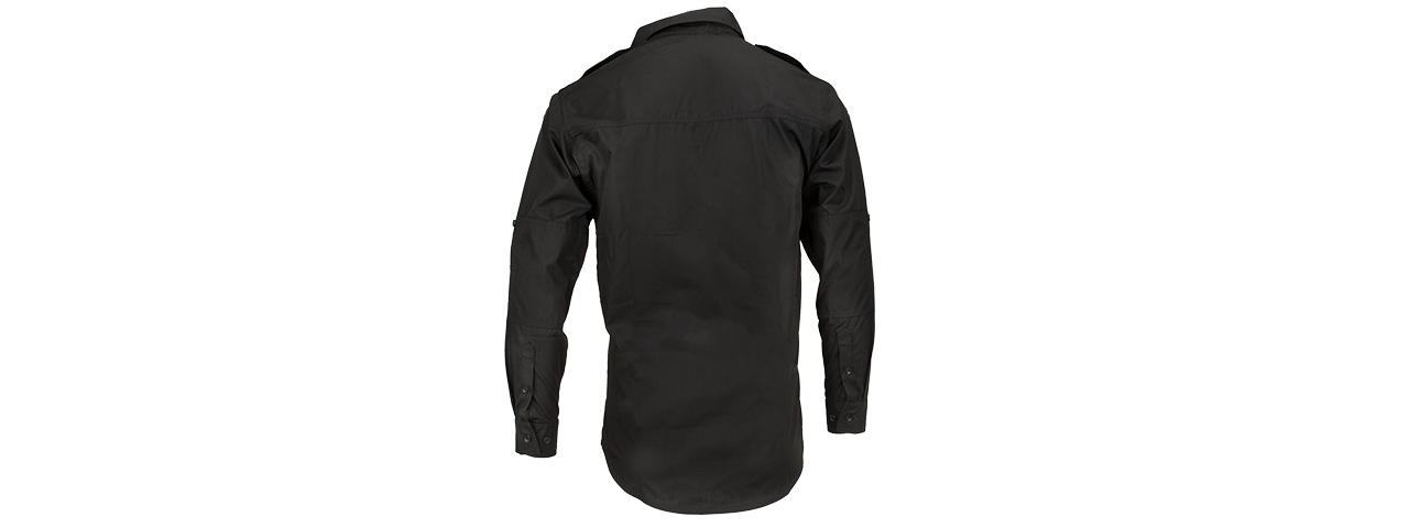 PROPPER RIPSTOP REINFORCED TACTICAL LONG-SEEVE SHIRT - LARGE (BLACK)