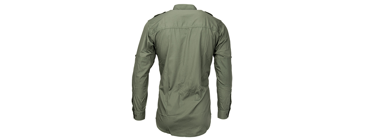 PROPPER RIPSTOP REINFORCED TACTICAL LONG-SLEEVE SHIRT - LARGE (OD GREEN) - Click Image to Close