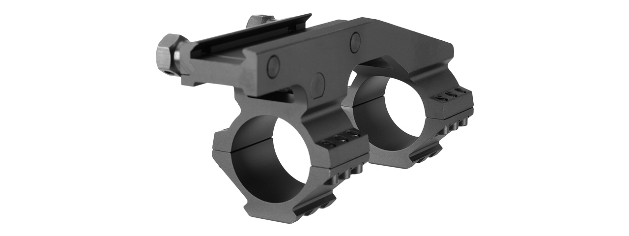 RANGER ARMORY ALUMINUM 30MM SCOPE MOUNT W/ PICATINNY MOUNT (BLACK) - Click Image to Close