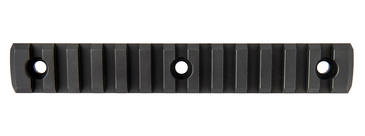 RANGER ARMORY 13-SLOT ALUMINUM PICATINNY RAIL SECTION FOR M-LOK (BLACK) - Click Image to Close