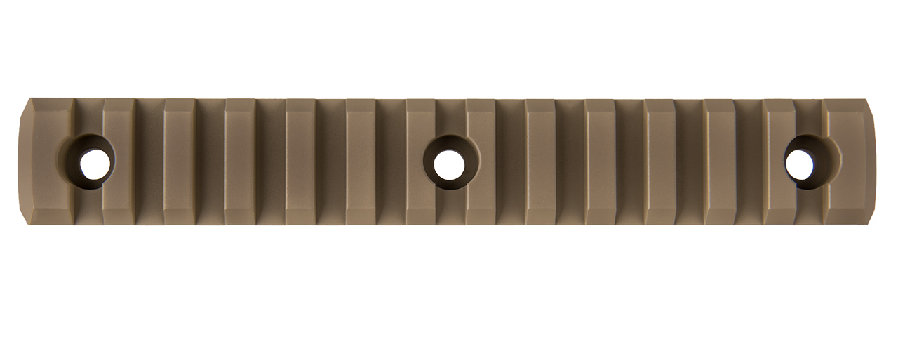 RANGER ARMORY 13-SLOT ALUMINUM PICATINNY RAIL SECTION FOR M-LOK (TAN)