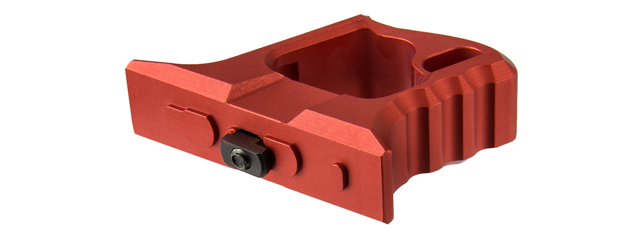 RANGER ARMORY ALUMINUM SKELETONIZED M-LOK HAND STOP (RED) - Click Image to Close