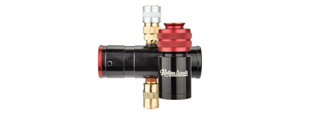 REDLINE AIRSOFT SFR (SUPER FAST REFRESH) AIR REGULATOR FOR HPA ENGINES (BLACK / RED) - Click Image to Close