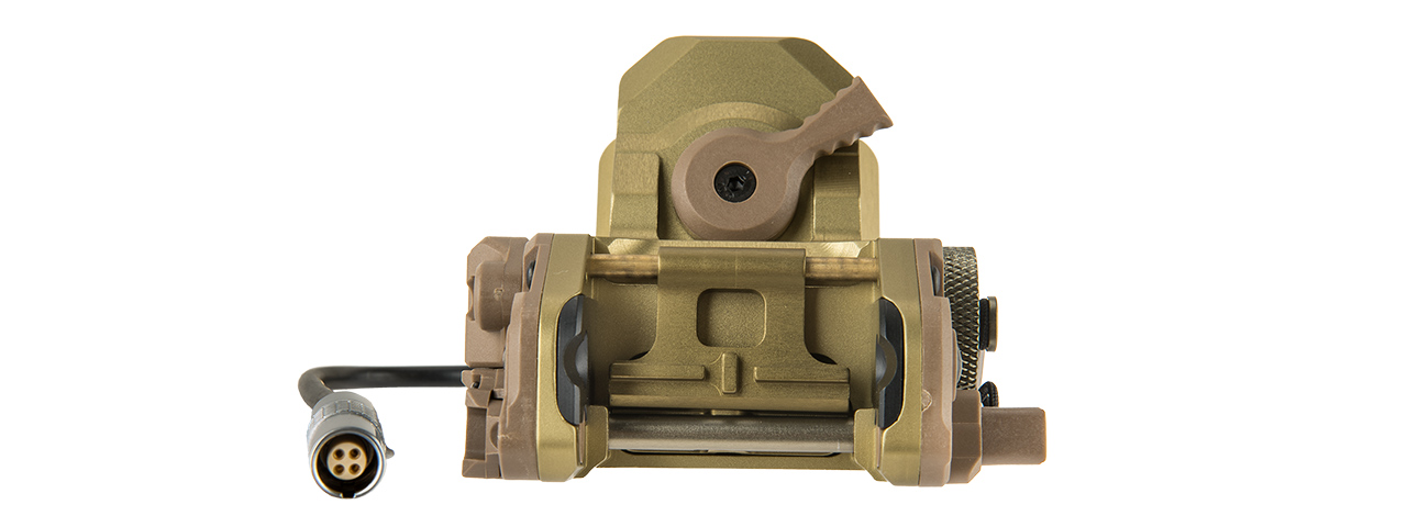 NIGHT VISION MOUNTING BRACKET FOR TACTICAL HELMETS (DARK EARTH) - Click Image to Close