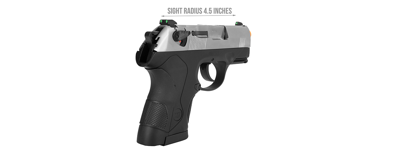 WE Tech Bulldog Gas Blowback Airsoft Pistol (SILVER) - Click Image to Close