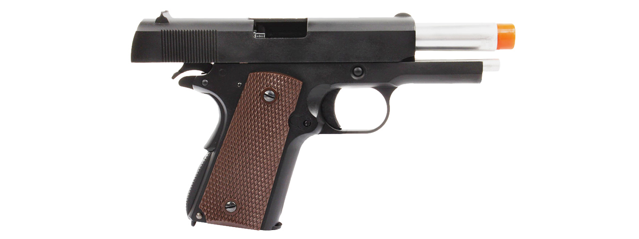 WE Tech Mini 1911 Version A Full Metal Gas Blowback Pistol (BLACK )