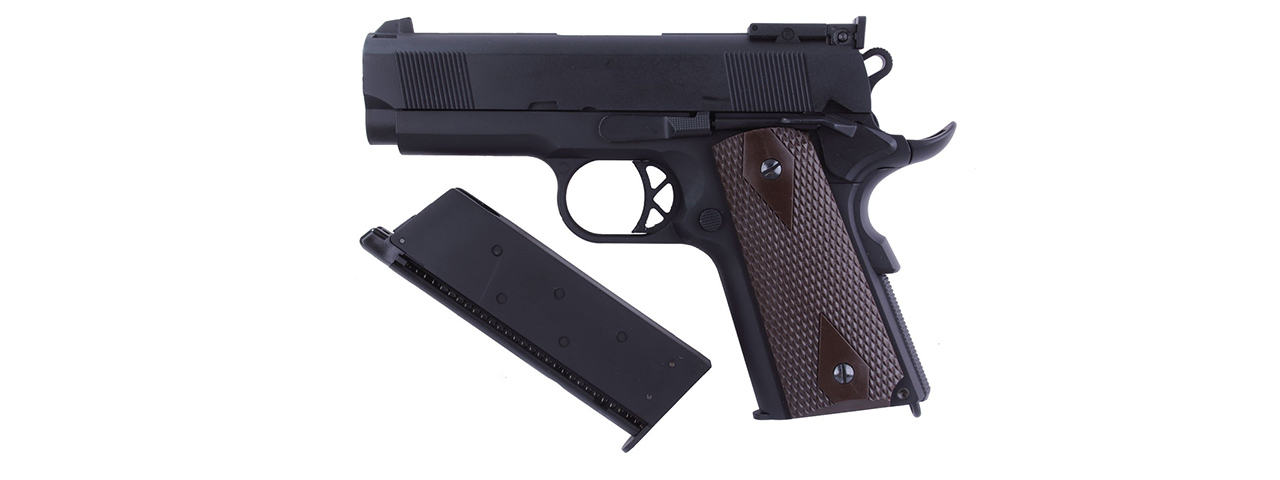 WE Tech Original 1911 B Ver. Gas Blowback Pistol (BLACK) - Click Image to Close