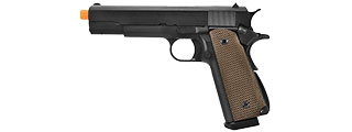 WE Tech 1911 High Capacity Full Metal Airsoft Gas Blowback Pistol (BLACK )