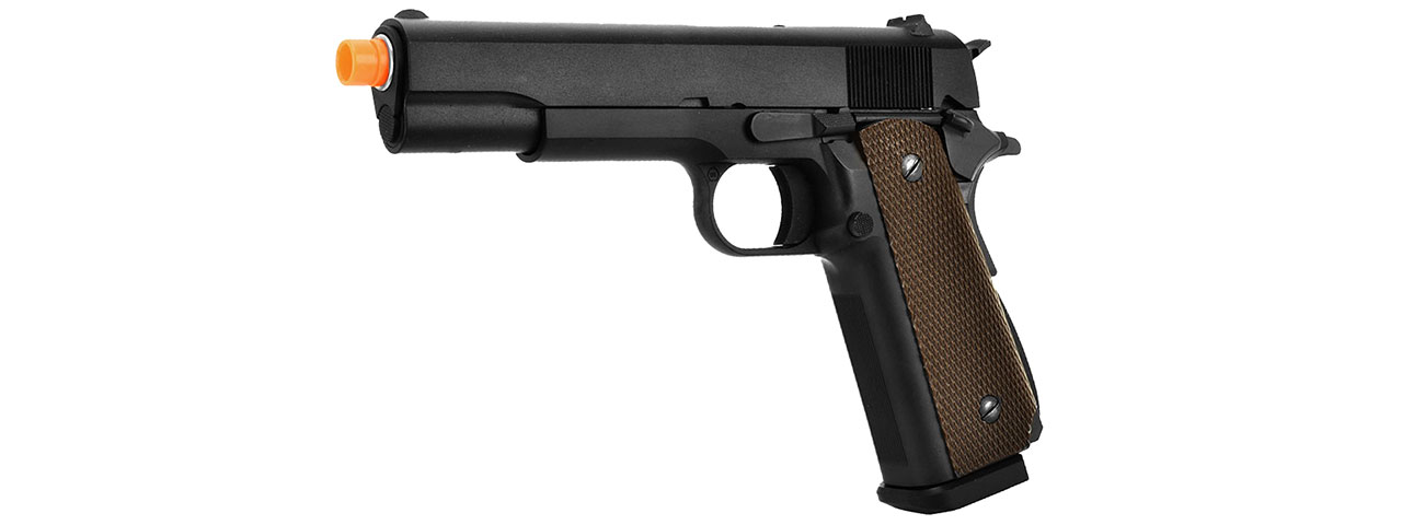 WE Tech 1911 High Capacity Full Metal Airsoft Gas Blowback Pistol (BLACK )