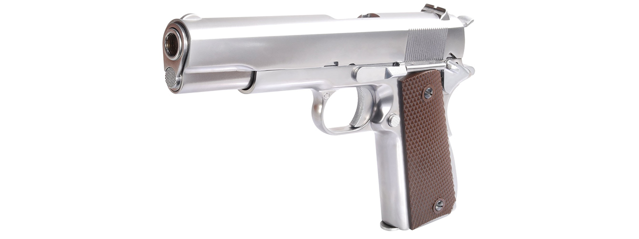 WE Tech M1911 Hi-Capa Airsoft GBB Gas Blowback Pistol (SILVER)