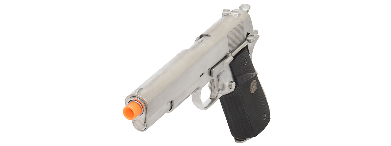 WE Tech M1911 Full Metal MEU Grip (SILVER/BLACK) - Click Image to Close