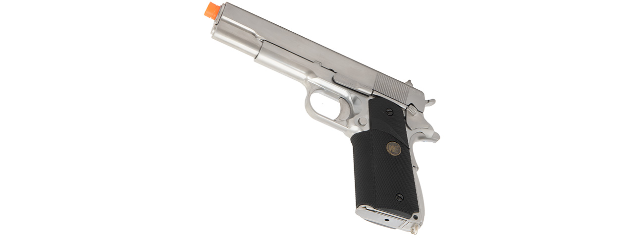 WE Tech M1911 Full Metal MEU Grip (SILVER/BLACK) - Click Image to Close